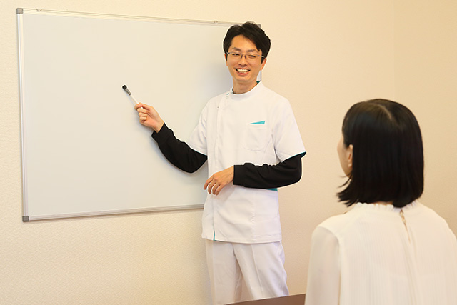 施術計画の説明・生活におけるアドバイス